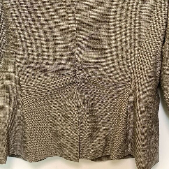 Cabi Women's Plaid Notch Lapel Single Breasted Blazer Jacket Black Tan Size 6 - Picture 9 of 10